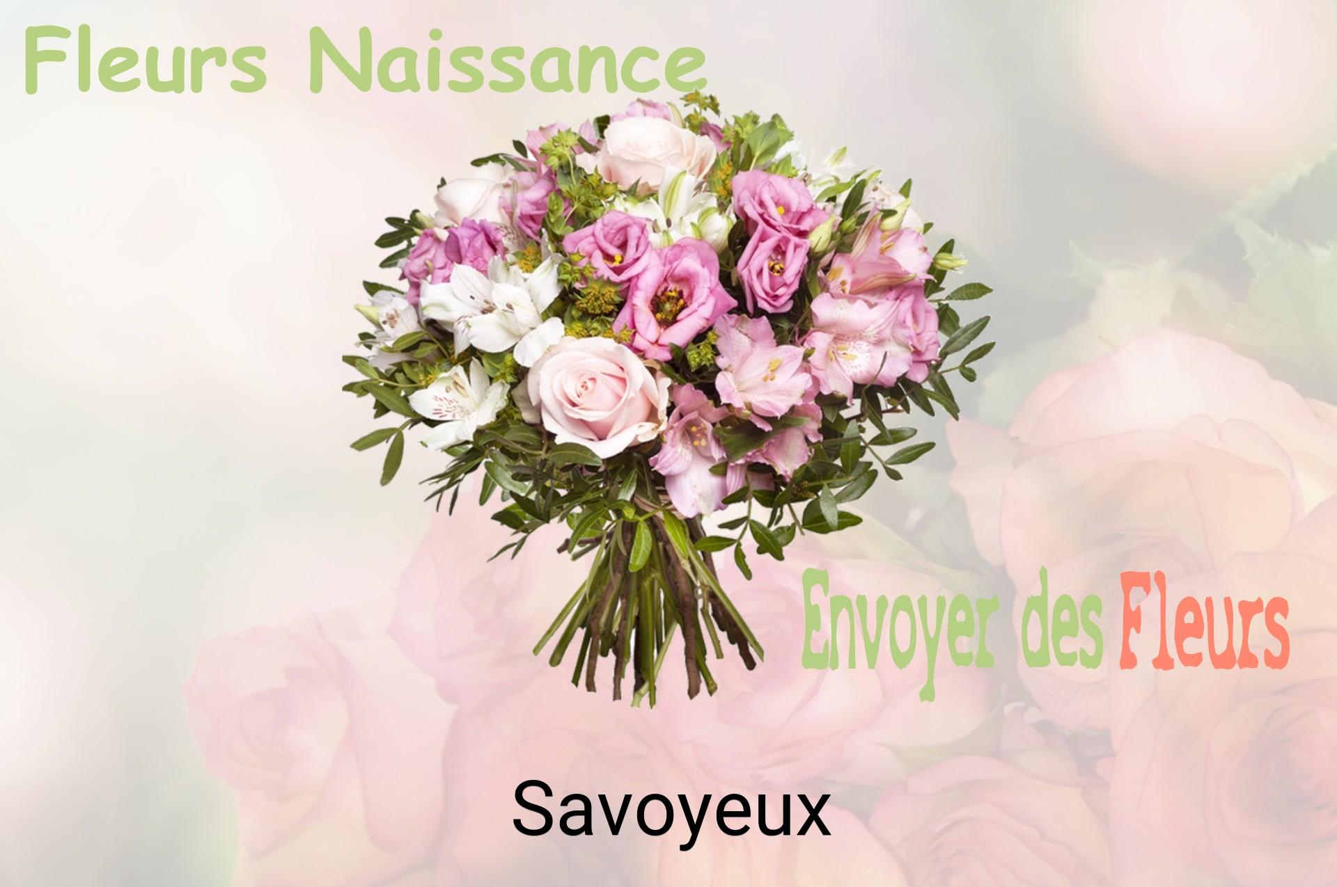 Bouquet de fleurs de naissance livré à Savoyeux